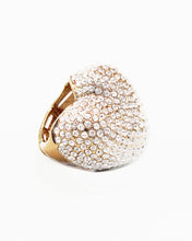 Load image into Gallery viewer, Rhinestone Heart Stretch Ring
