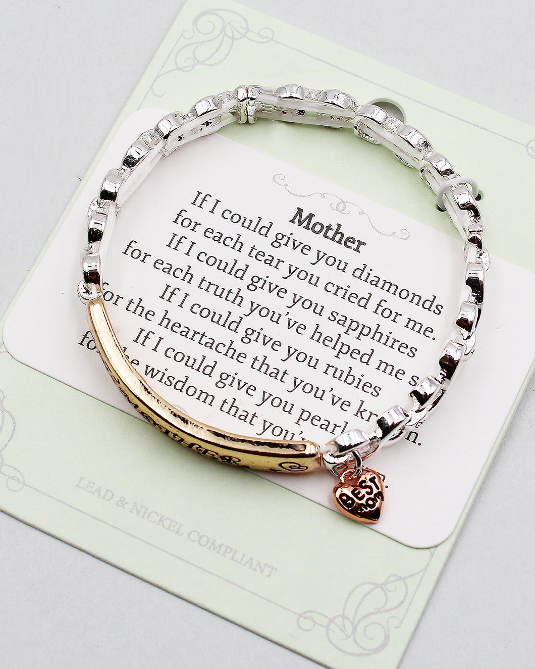 'MOTHER' Inspirational Quote Bracelet