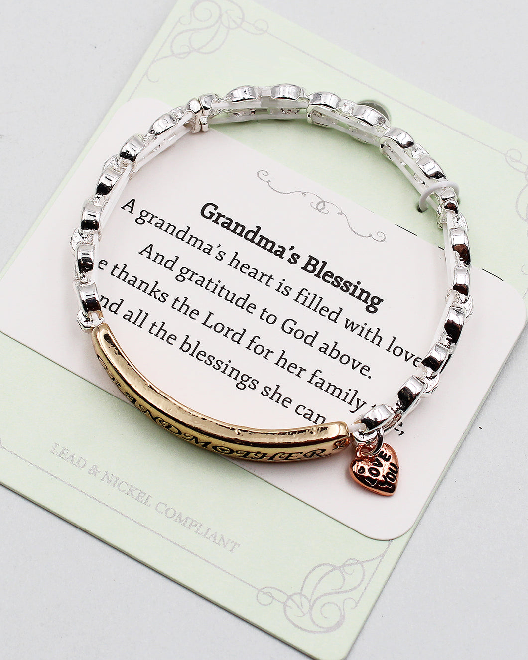'GRANDMOTHER' Inspirational Quote Bracelet