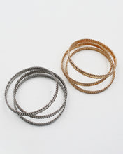 Load image into Gallery viewer, Textured Metal Bracelet Set
