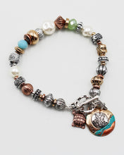 Load image into Gallery viewer, Mixed Beaded Sea Life Theme Bracelet
