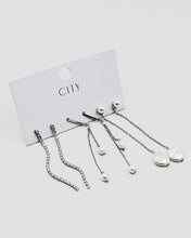 Load image into Gallery viewer, 3 Pair Metal Fringe Dangle Earrings
