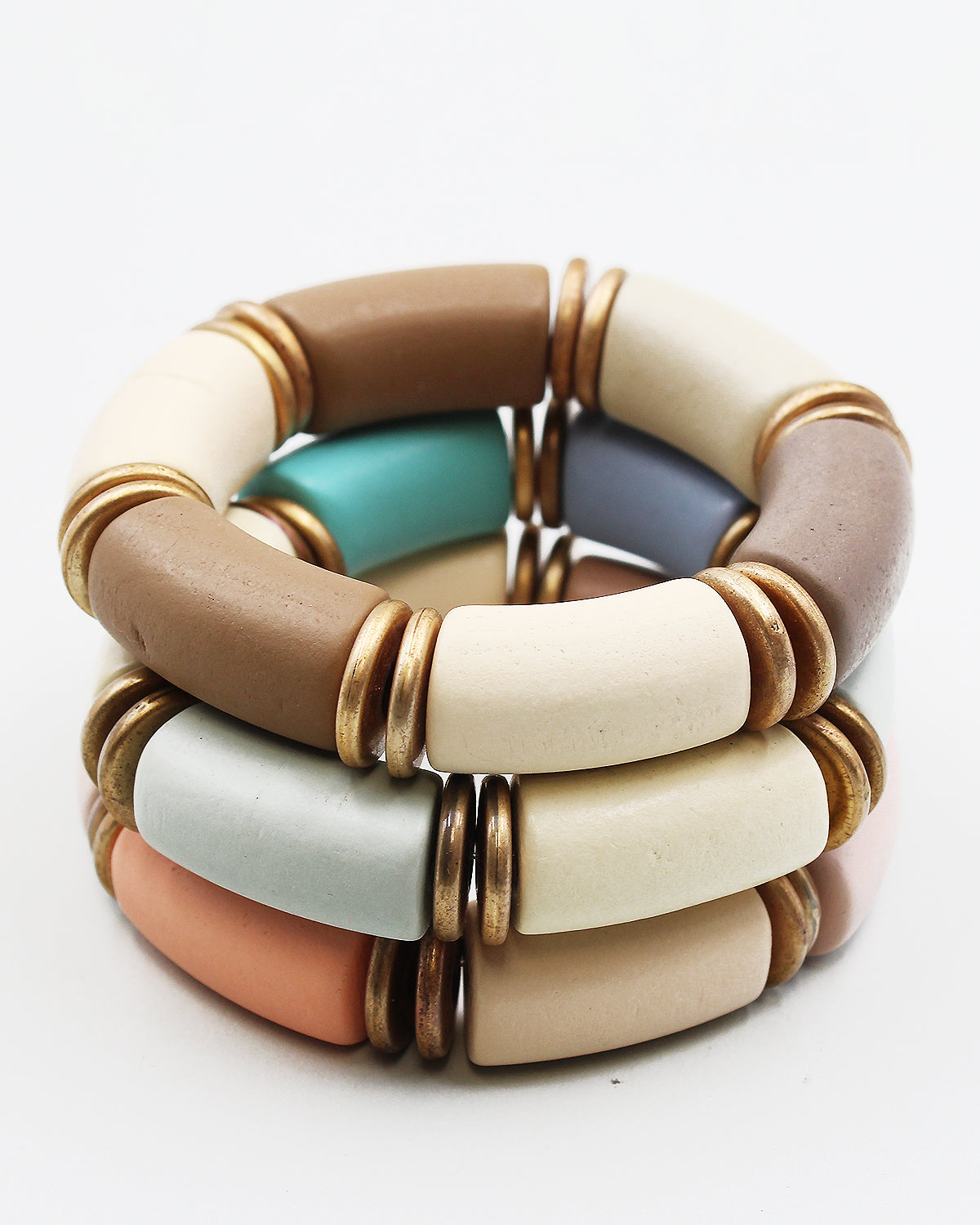 Wooden Stretch Bracelet Sam Moon Trading