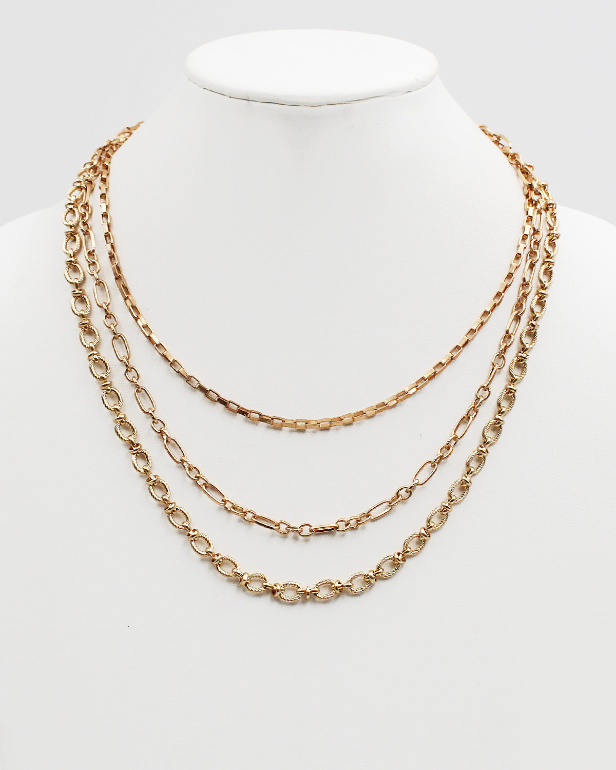 Mixed Multiple Layered Chain Necklace – Sam Moon Trading