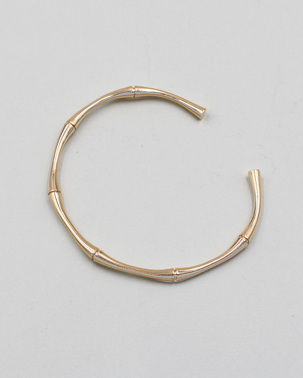 Bamboo Metal Cuff Bracelet