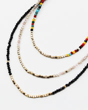 Load image into Gallery viewer, Faceted Crystal Beaded Choker with Gold Tone Metal Beads
