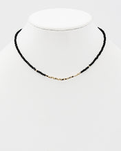 Load image into Gallery viewer, Faceted Crystal Beaded Choker with Gold Tone Metal Beads
