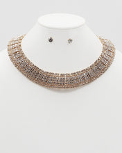 Load image into Gallery viewer, Sparkling After 5 Rhinestone Necklace Set
