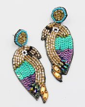 Load image into Gallery viewer, Colorful Parrot Beaded Earrings

