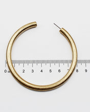 Load image into Gallery viewer, 80mm Matt Metal Hoop Earrings
