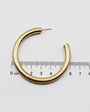 Load image into Gallery viewer, 60mm Matt Metal Hoop Earrings
