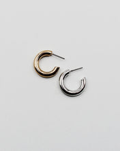 Load image into Gallery viewer, 20mm Shiny Metal Hoop Earrings
