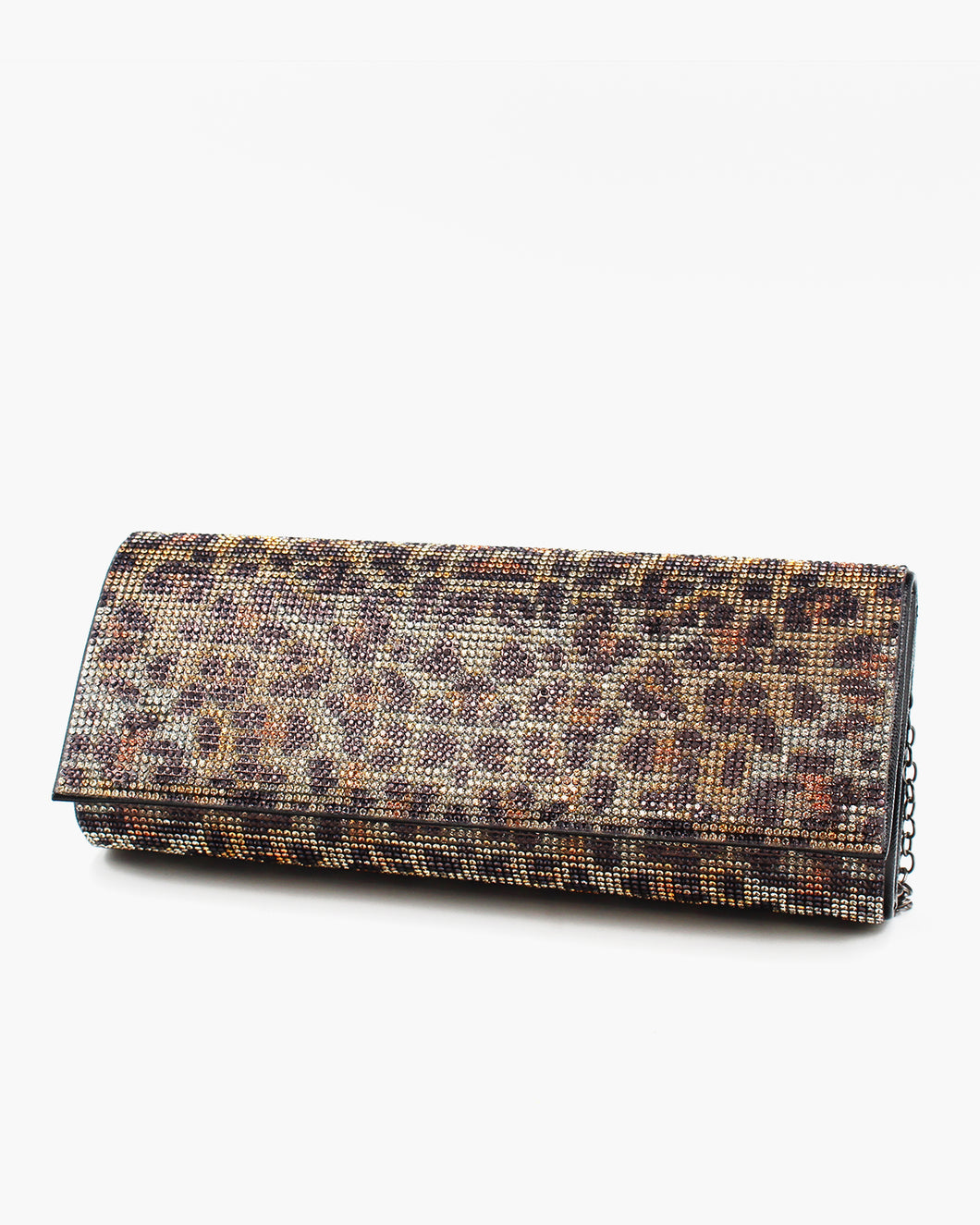 Rhinestone Leopard Pattern Evening Bag