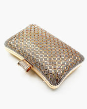 Load image into Gallery viewer, Diamond Pattern Sparkling Stone Evening Bag
