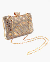 Load image into Gallery viewer, Diamond Pattern Sparkling Stone Evening Bag
