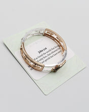 Load image into Gallery viewer, John 3:16 Stretch Bangle Bracelet with Charm
