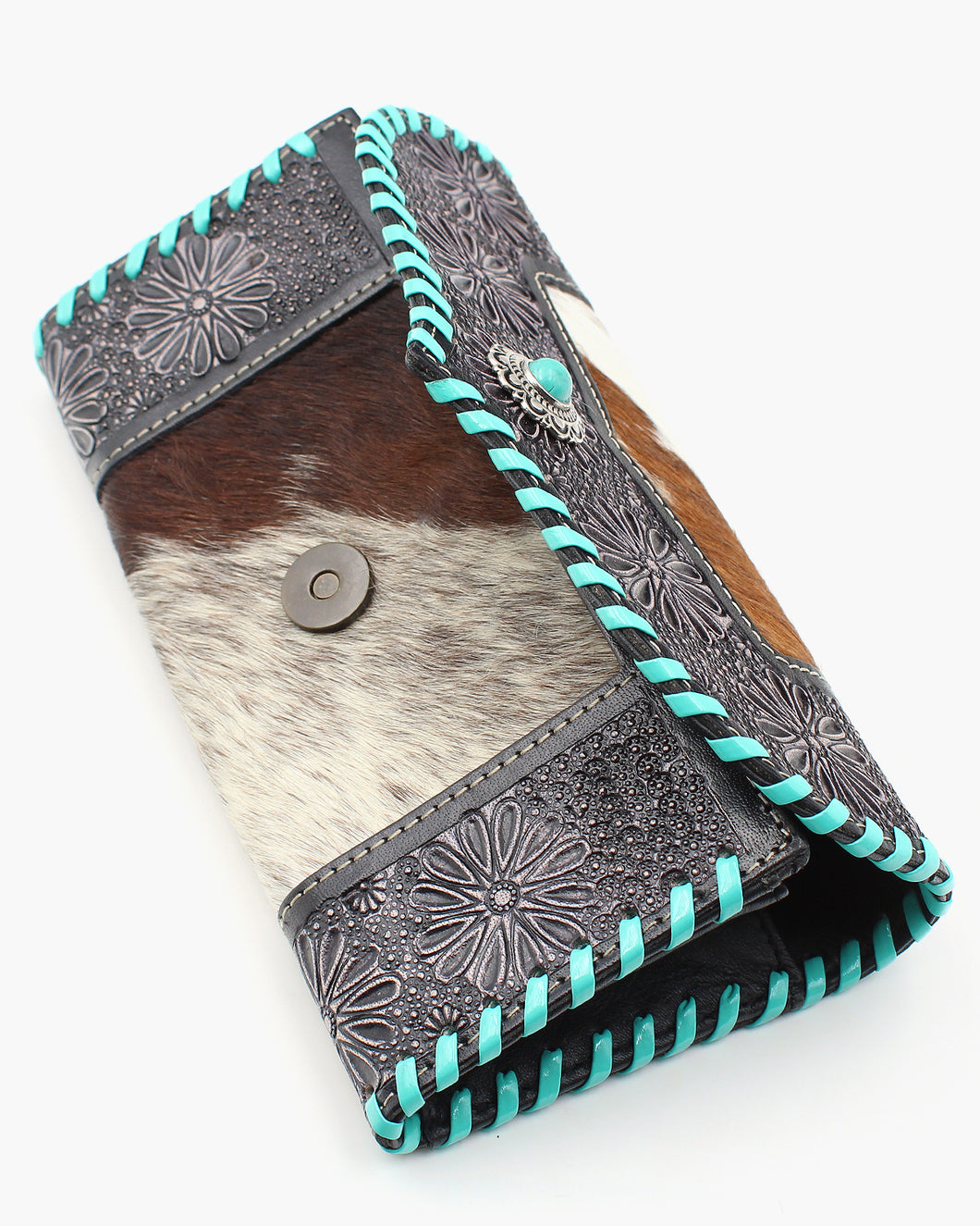 Cow Hide Leather Stitching Wallet