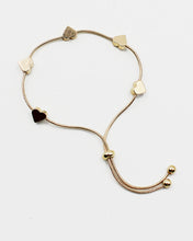 Load image into Gallery viewer, Heart Metal Stud Drawstring Bracelet
