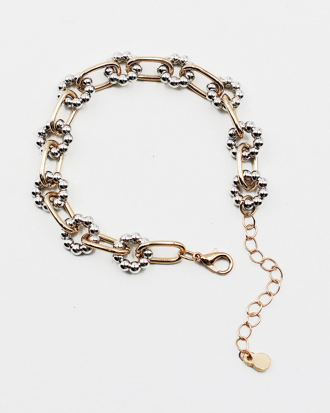 Two-Toned Metal Link Bracelet