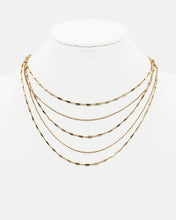 Load image into Gallery viewer, Multiple Layered Delicate Metal Chain Necklace
