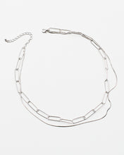 Load image into Gallery viewer, Paper Clip Layered Chain Necklace

