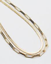 Load image into Gallery viewer, Paper Clip &amp; Omega Chain Necklace
