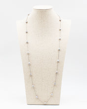 Load image into Gallery viewer, 34&quot; Elongated Pearl Beaded Necklace
