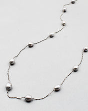 Load image into Gallery viewer, 34&quot; Elongated Pearl Beaded Necklace
