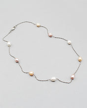 Load image into Gallery viewer, 18&quot; Elongated Pearl Beaded Necklace
