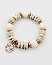 Load image into Gallery viewer, Golden Coin Charm Stretch Bracelet
