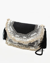 Load image into Gallery viewer, Bohemian Coin Clutch with Fringe
