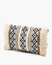 Load image into Gallery viewer, Bohemian Metallic Beaded Clutch with Fringe
