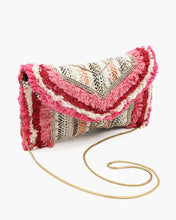 Load image into Gallery viewer, Bohemian Metallic Beaded Clutch with Fringe
