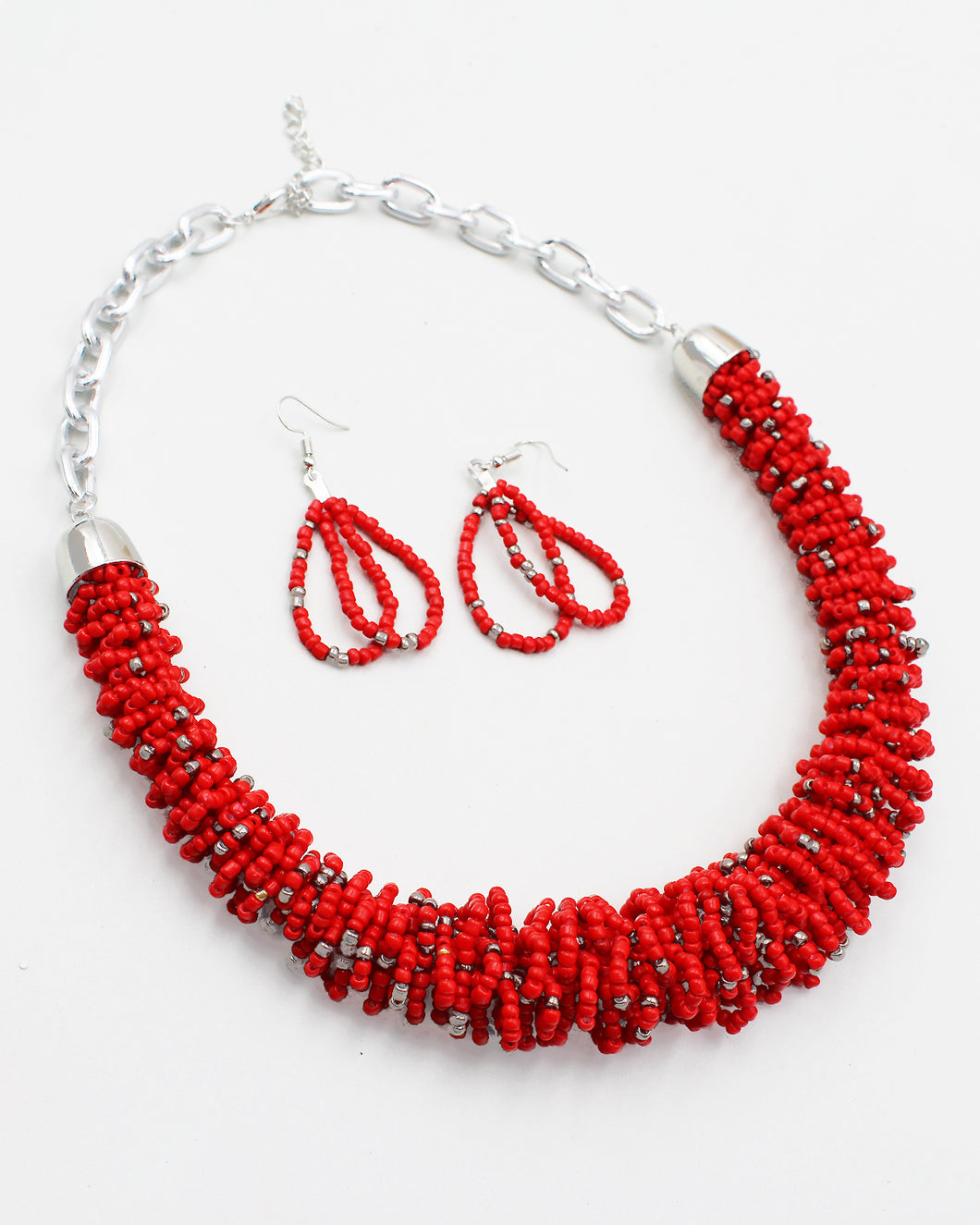 Beaded  Collar Necklace Set