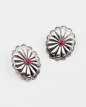 Load image into Gallery viewer, Southwestern Concho Button Earrings
