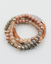 Load image into Gallery viewer, Multiple Layered Mixed Bead Bracelet
