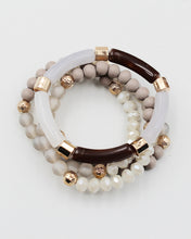 Load image into Gallery viewer, Multiple Layered Mixed Bead Bracelet
