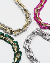 Load image into Gallery viewer, Sparkling Square Link Statement Chain Necklace

